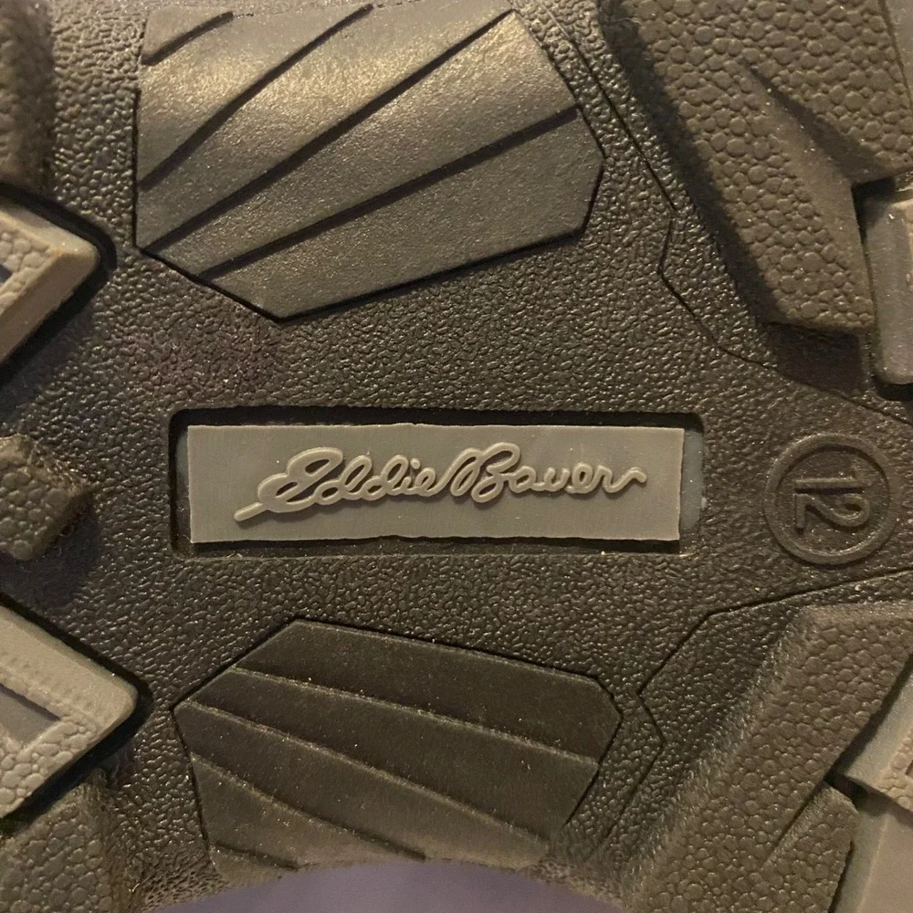 Eddie Bauer Sandals Mens 12 Brown‎ Excellent Closed Toe Bungee Strap